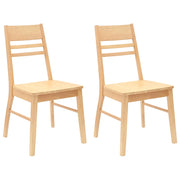 Sedie da pranzo 2 pz | Sedie da cucina Naturale 43 x 54 x 89 cm
