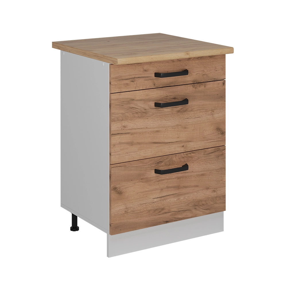 Vicco Mobiletto base per cucina Quercia dorata 60 cm PL Rovere