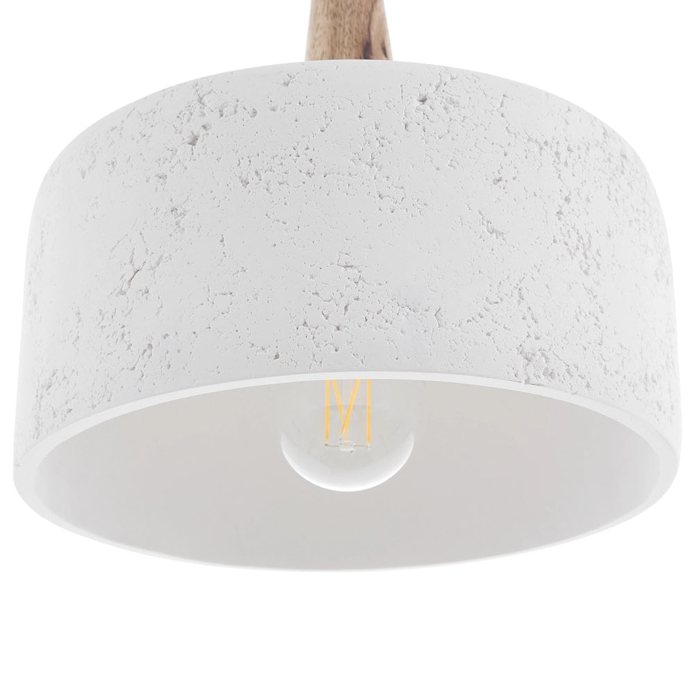 Lampada a Sospensione lampadario stile moderno in Gesso Bianco
