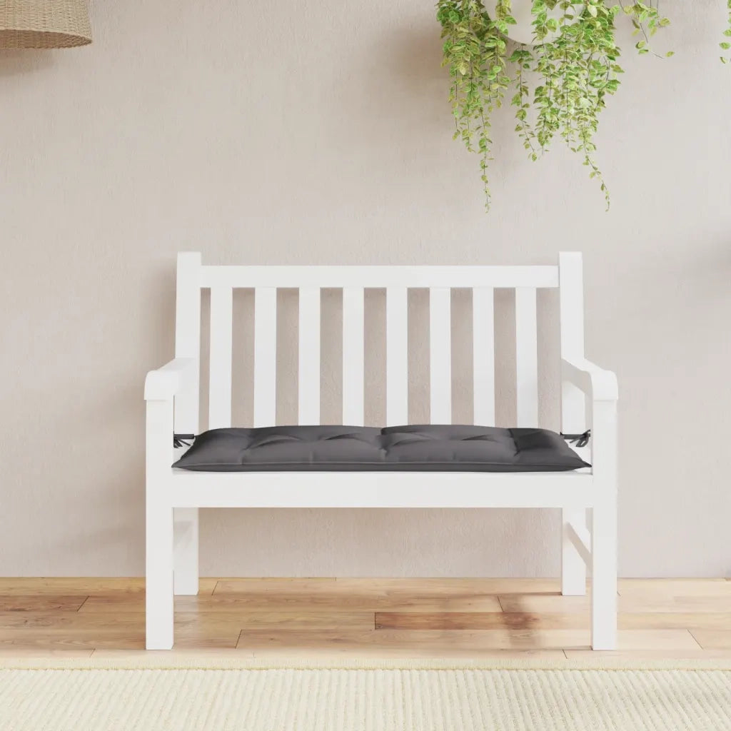 Cuscino per Panca Antracite 110x50x7 cm in Tessuto Oxford 316454