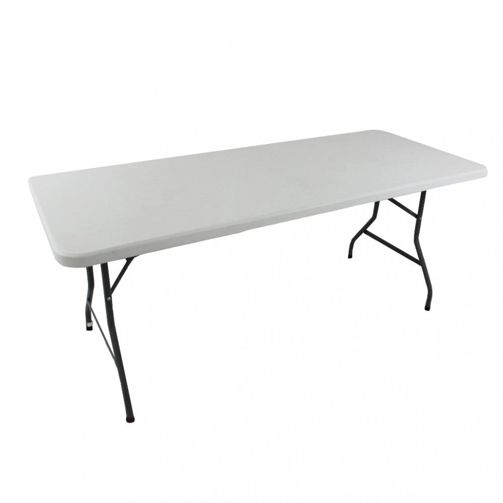 Tavolo Catering 180x75x74 h cm in Acciaio Bianco