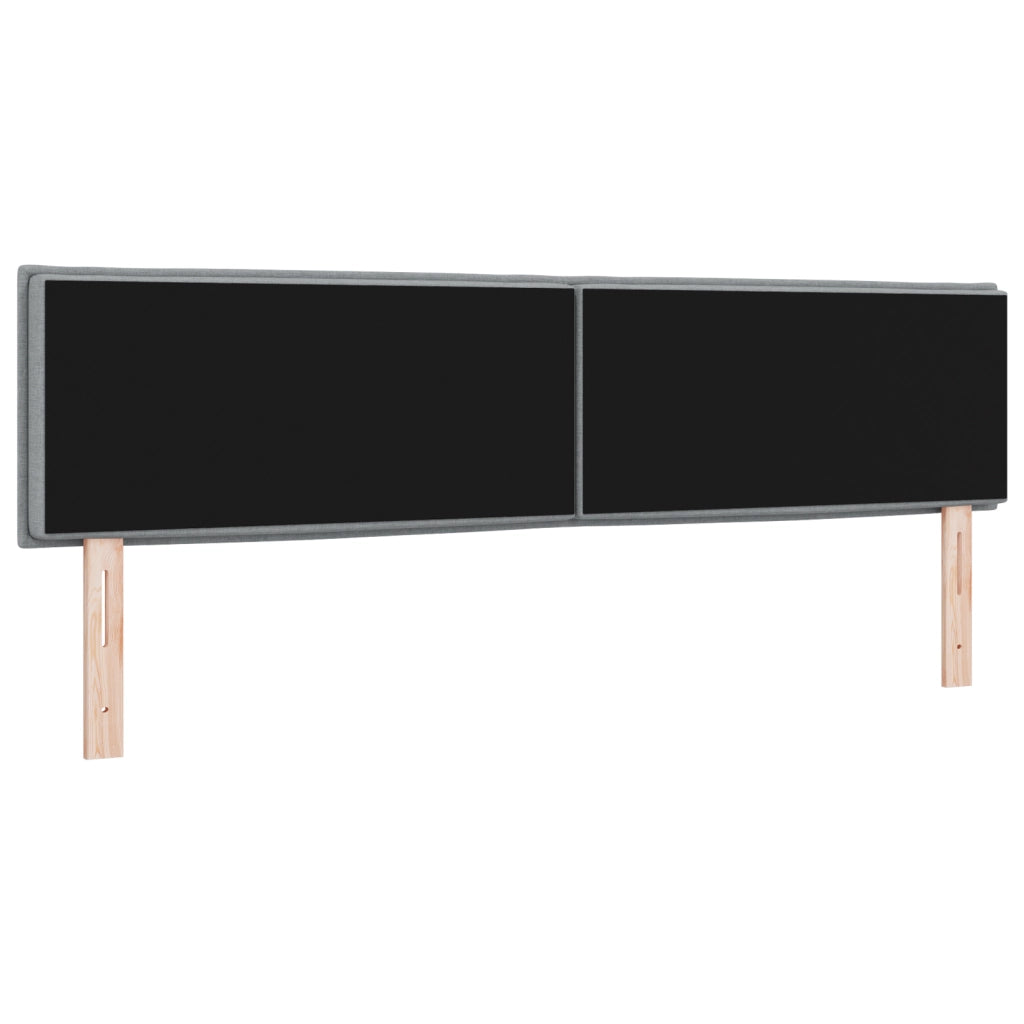 Testata LED Design Linee Grigia Chiara 90 cm Tessuto