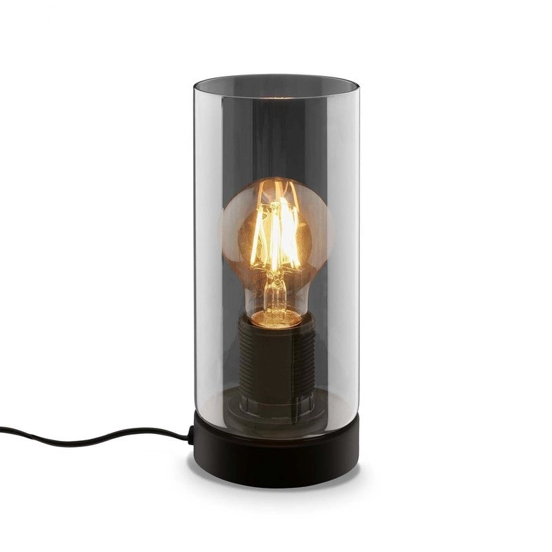 Lampada da tavolo Fumi E27  h 23,5 cm nero