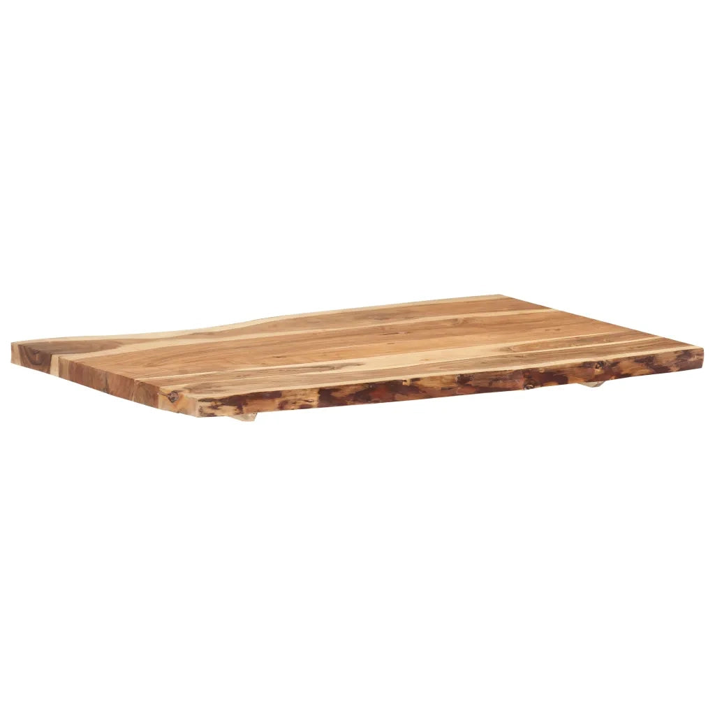 Piano del Tavolo | Superficie Tavolo | Piano Scrivania in Legno Massello di Acacia 100x(50-60)x3,8 cm