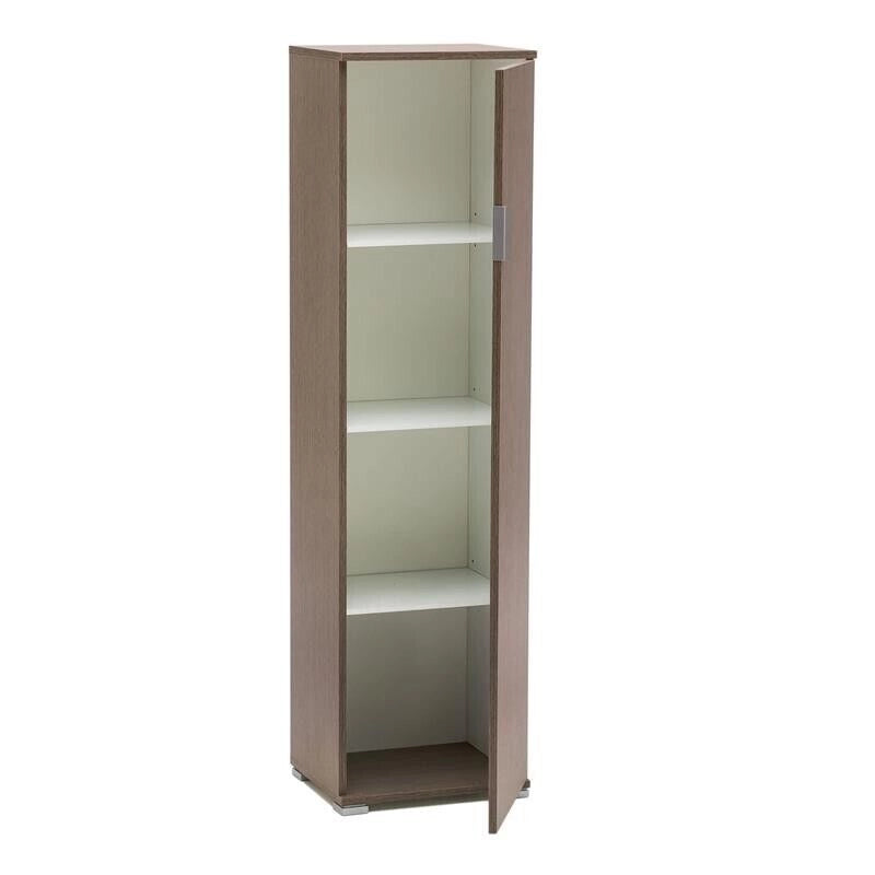 MOBILE PORTA OGGETTI IN LEGNO DI ROVERE GRIGIO CON 3 RIPIANI 40 X 33 X H151 CM