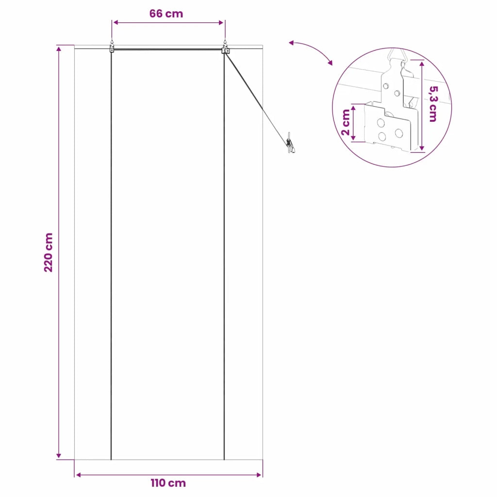 Tenda a rullo Naturale 110 x 220 cm Bambù 42040579