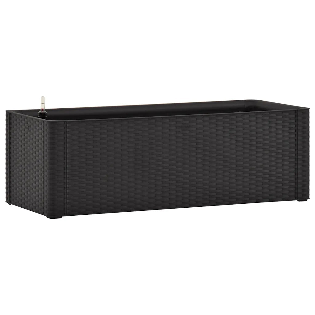 Fioriere | Cassetta per fiori | Letto Rialzato Giardino con Irrigazione Antracite 100x43x33 cm