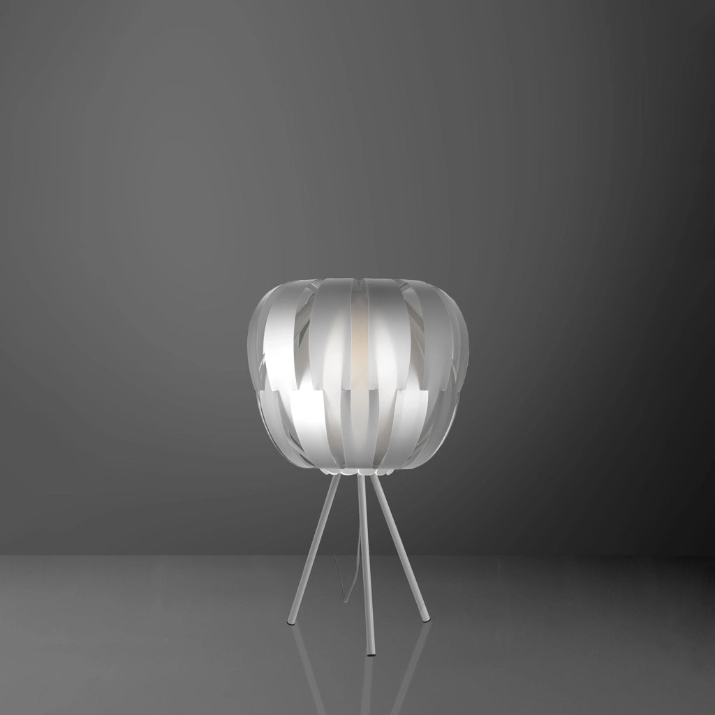 Lampada Da Scrivania Moderna Queen Polilux ® Argento E Metallo 1 Luce E27