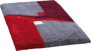 Matte da bagno antiscivolo, rossa, dimensioni 70x120 cm - materasso da bagno confortevole con alta densità, adatto per pavimenti radianti (altre misure)