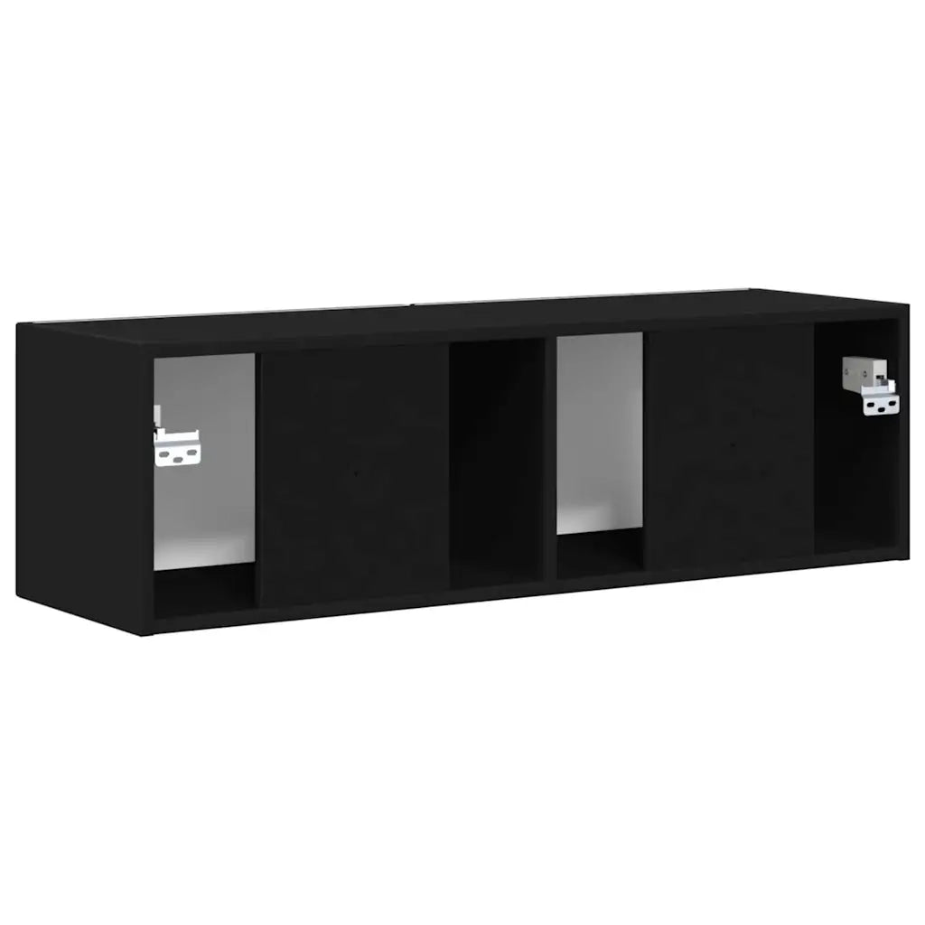 Mobile TV da parete Nero 98 x 31 x 29,5 cm Legno multistrato 892231