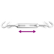 Set Accessori per Vela Parasole 8 pz in Acciaio Inossidabile 310247