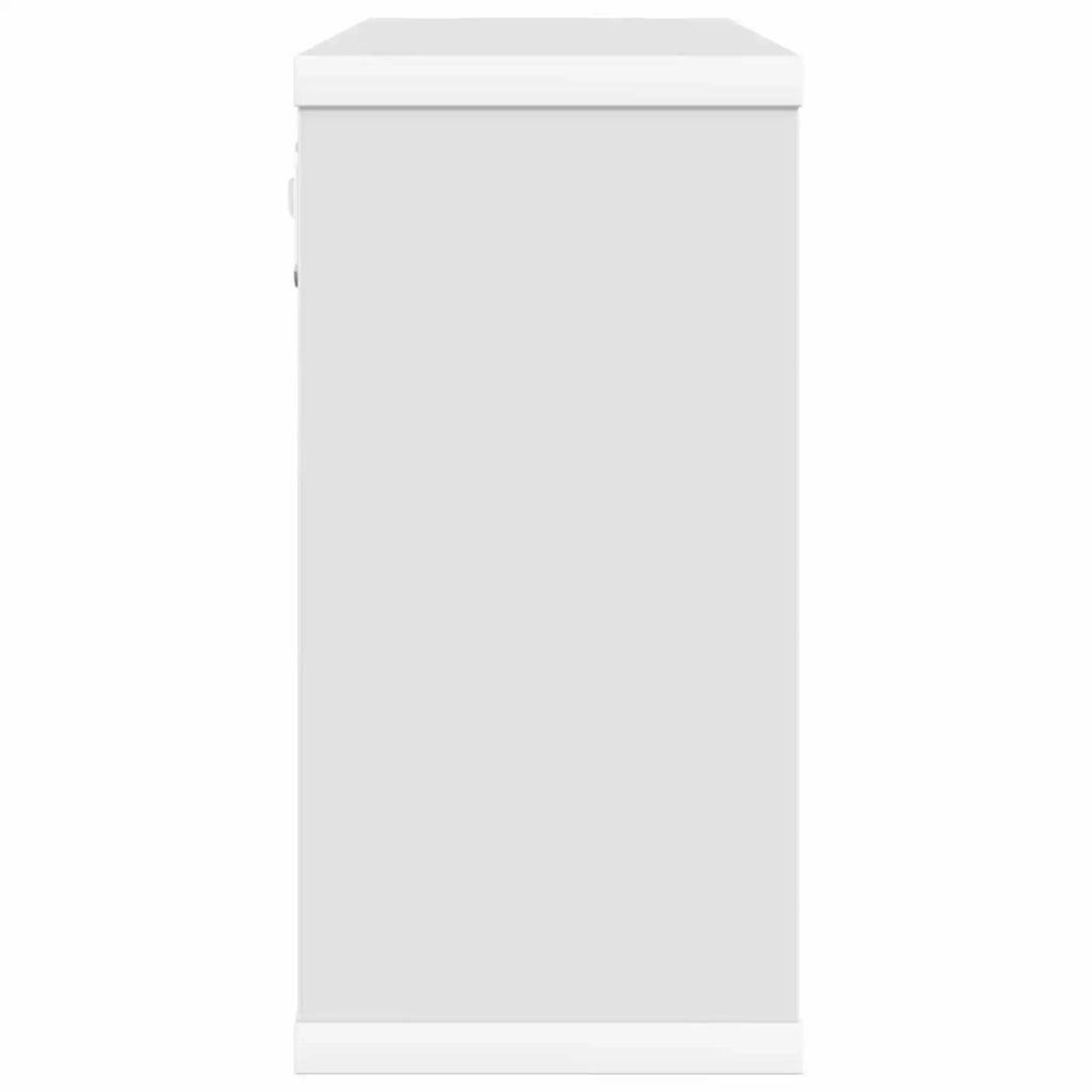 Scaffali flottanti Bianco 80 x 15 x 30 cm Legno ingegnerizzato 8012316