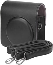 Tas per fotocamera portatile - Cinturino regolabile - Pelle PU morbida - Mini 70 - Nero .