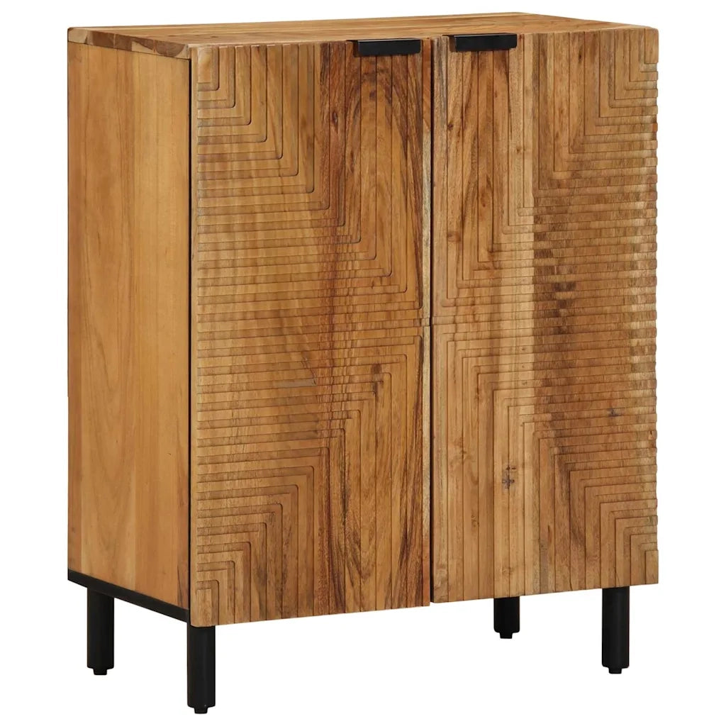 Credenza 3 pcs Marrone 60 x 33 x 75 cm Legno massello di acacia 3310011