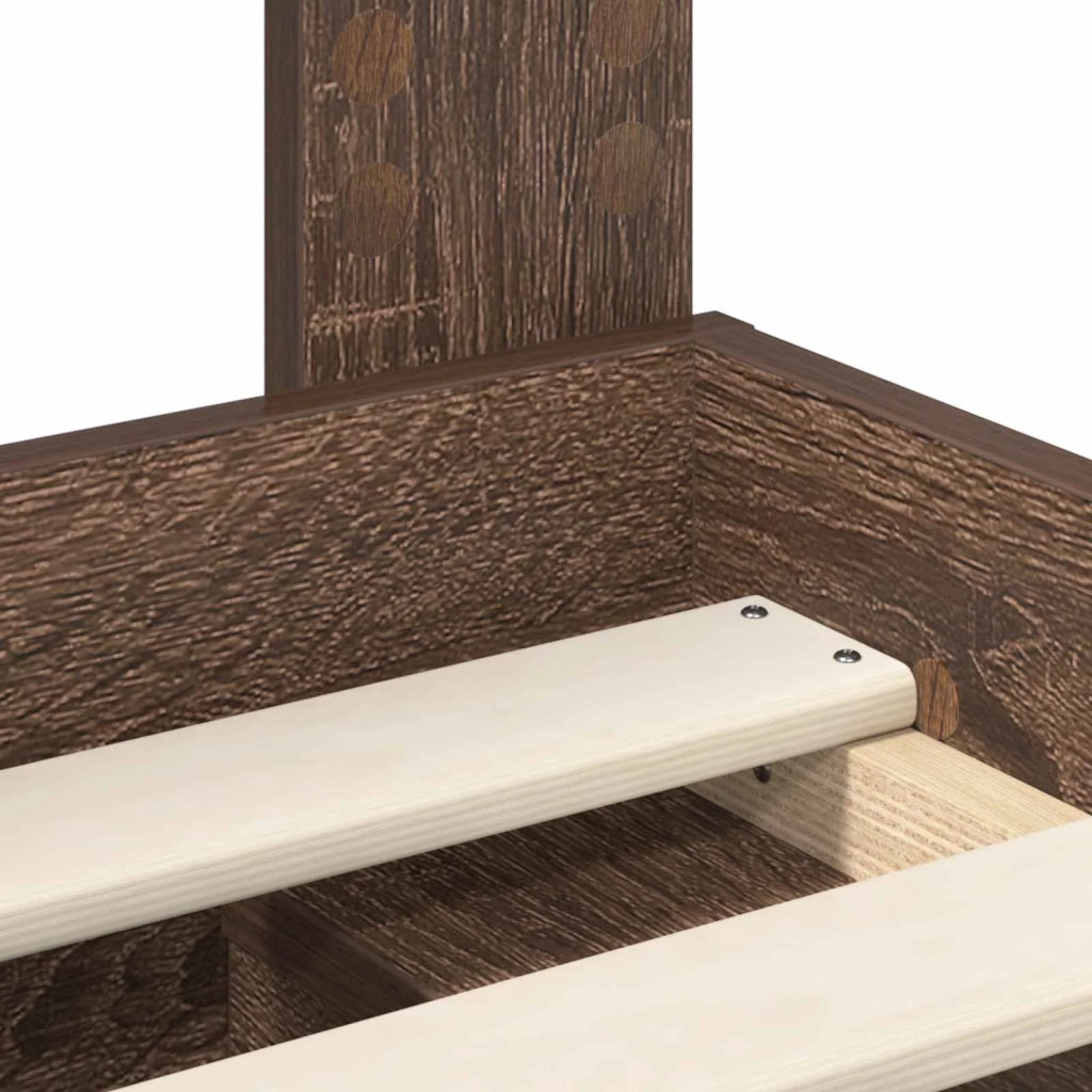 Struttura del letto Rovere Marrone 90 x 190 cm Pino massello 3411070