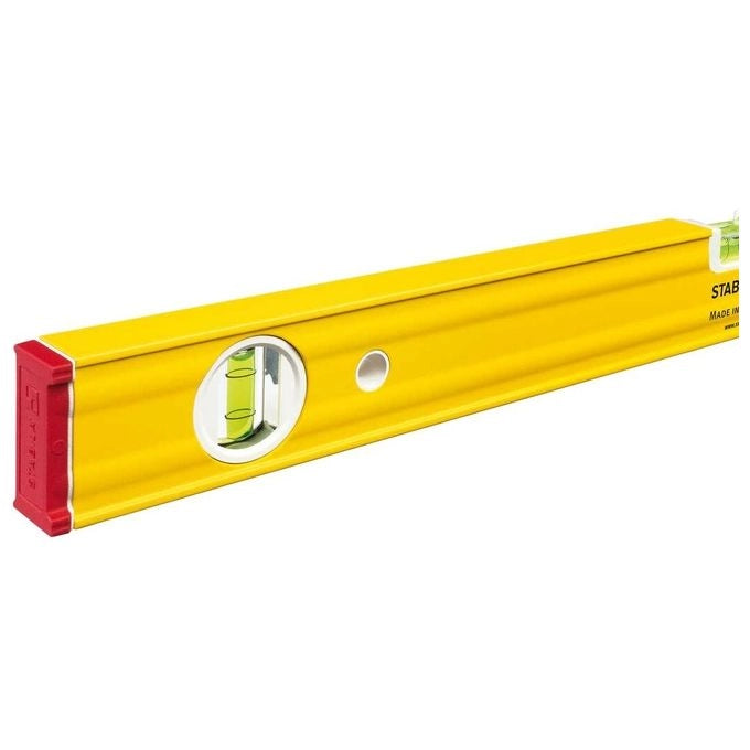 Stabila 19164 80 AS Livella a Bolla in Alluminio 50 cm 2 Fiale Precisione 0,5 mm-m colore Giallo
