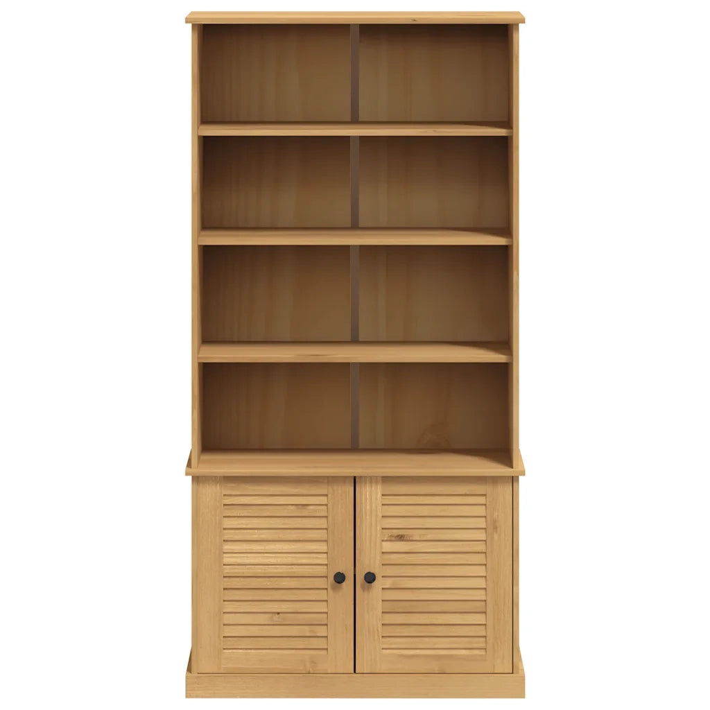 Libreria VIGO 85x35x170 cm in Legno Massello di Pino 353196