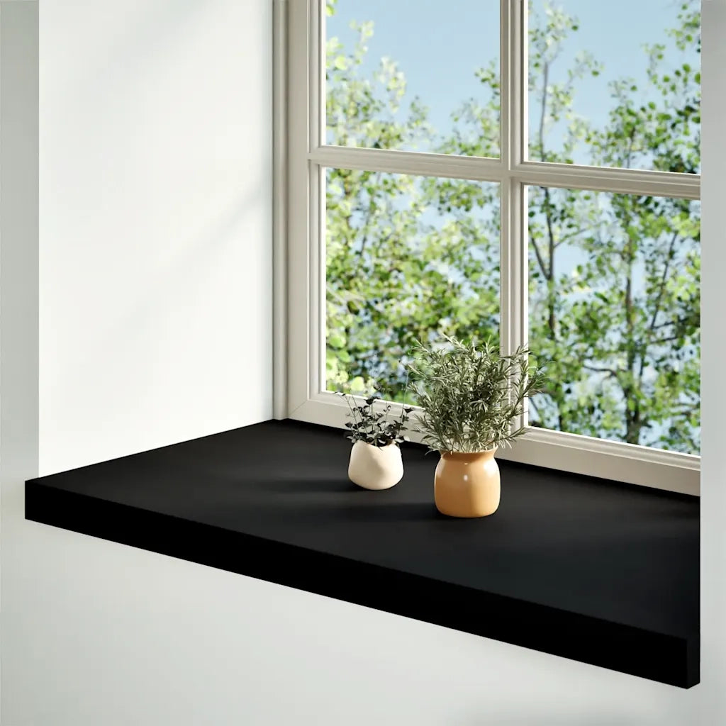 Davanzali 2 pz Marrone Scuro 80x40x2 cm Legno Massello Rovere