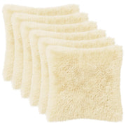 Federa 6 pcs HEERLEN Crema 50 x 50 cm Fleece PV 911087