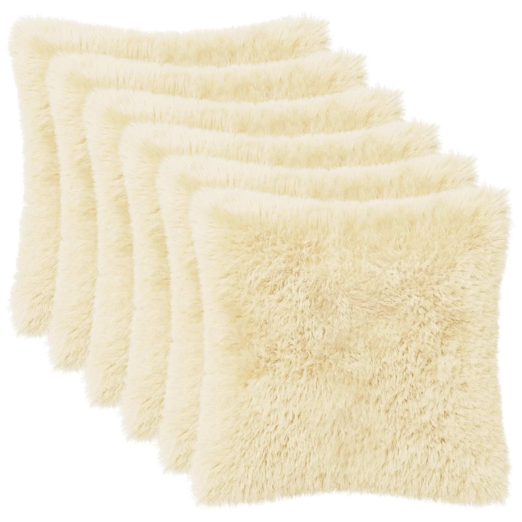 Federa 6 pcs HEERLEN Crema 50 x 50 cm Fleece PV 911087