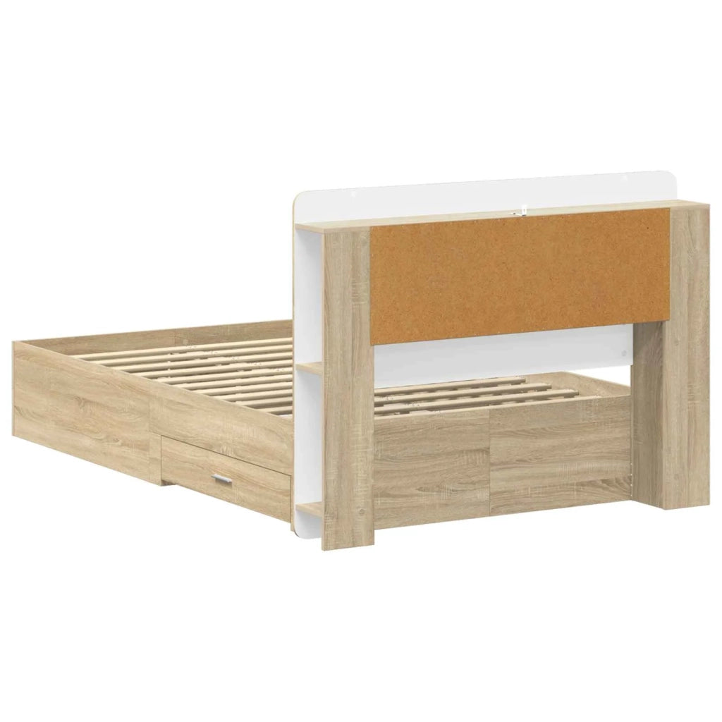 Telaio del letto con storage Rovere Sonoma 120 x 200 cm 3433852