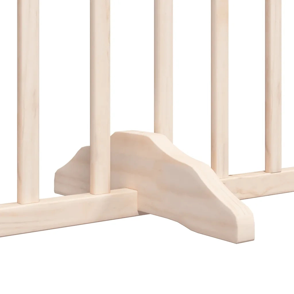 Cancello per Cani Porta Pieghevole 8 Pannelli 640 cm in Pioppo CFW9813499