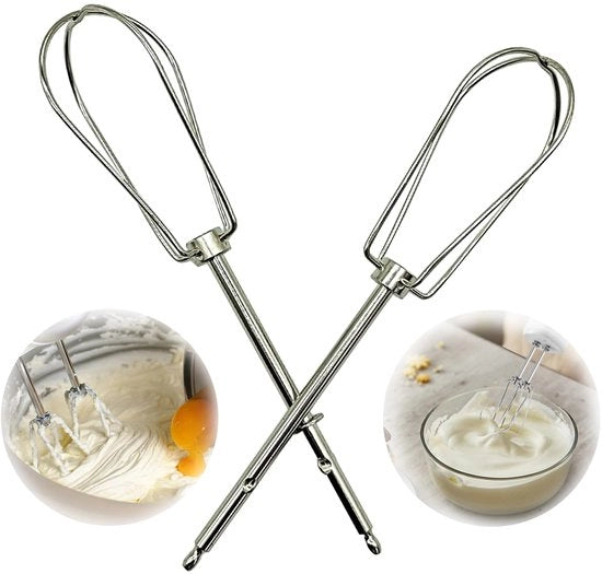 Accessori di sostituzione per mixer a mano, 2 pezzi, garza di sostituzione in acciaio inossidabile di alta qualità con 4 steli per macchina da cucina (A)