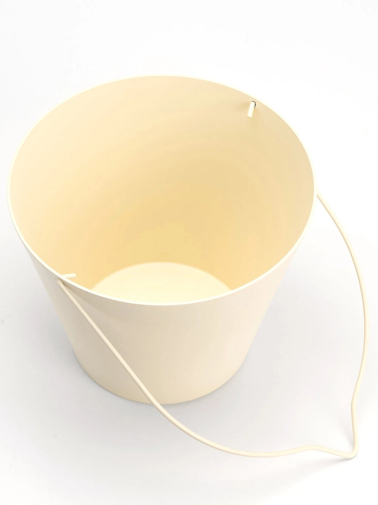 Secchiello per Rubinetti Porta-Secchio 25x23x18 cm in Alluminio Belfer 42/SC Avorio