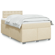 Giroletto a Molle con Materasso Crema 120x200 cm in Tessuto 3285874
