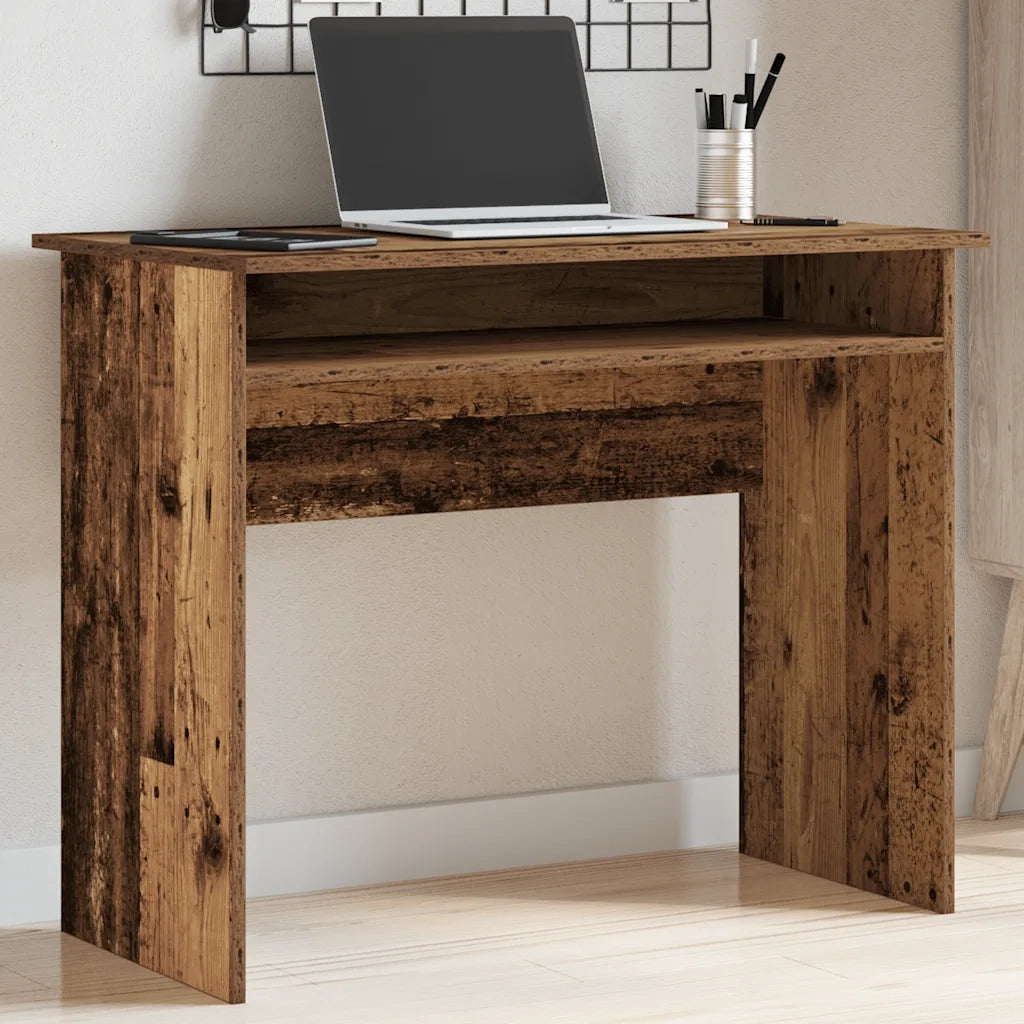 Scrivania Legno Antico 90x50x74 cm in Legno Multistrato 855976