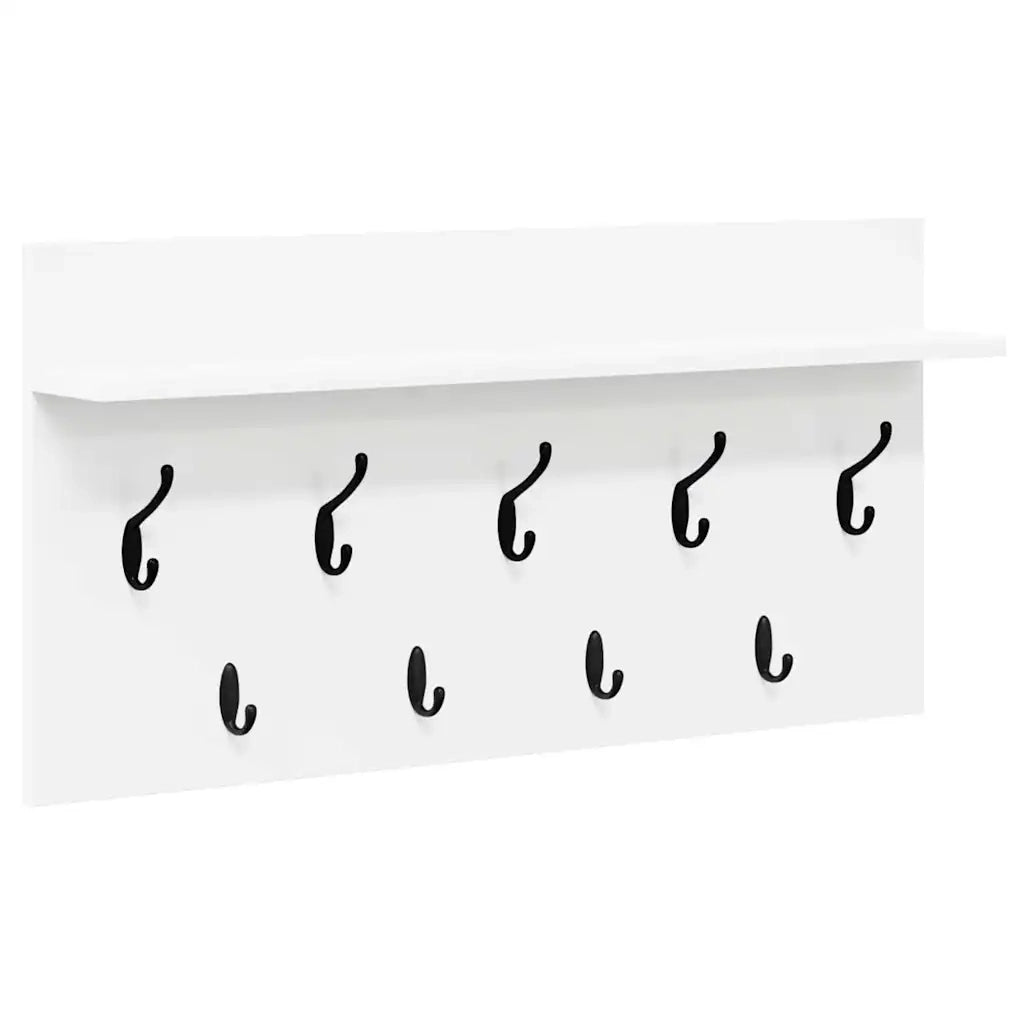 Appendiabiti a muro Bianco 80 x 40 x 12 cm Legno multistrato 874435