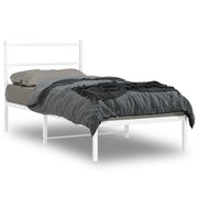 Giroletto con Testiera Metallo Bianco 90x200 cmcod mxl 134515