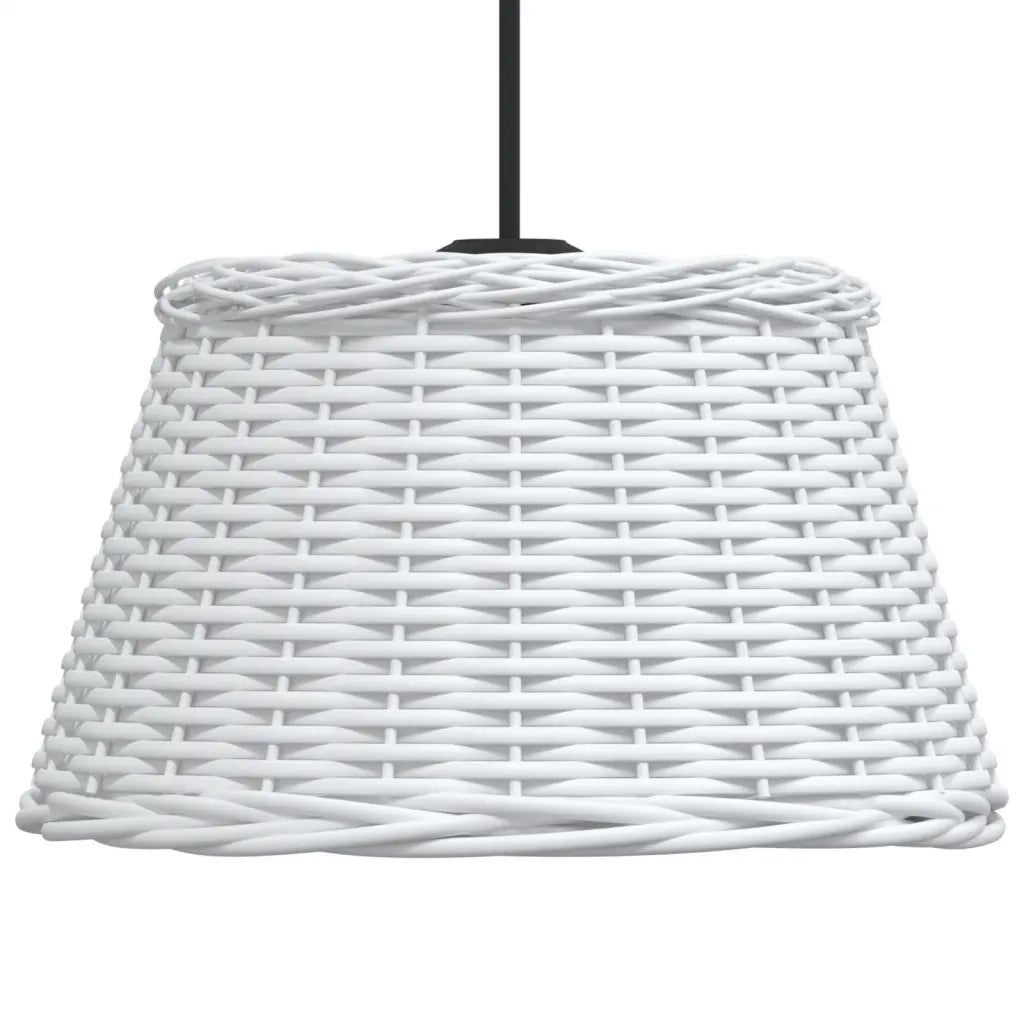 Paralume da Soffitto Bianco Ã˜50x30 cm in Vimini