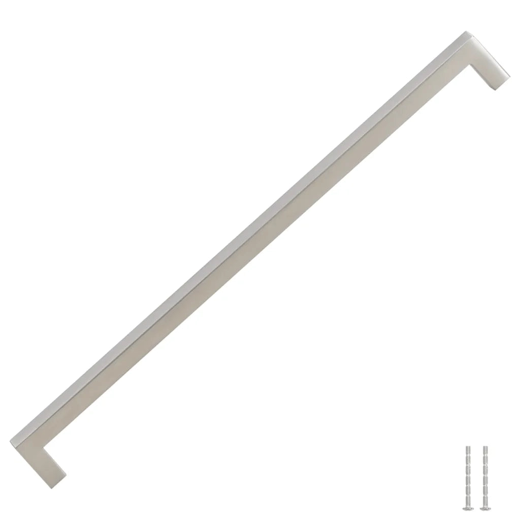 Poignées d'armoire 5 pcs argenté 320 mm acier inoxydable