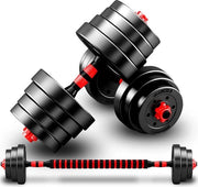 Set di manubri regolabili in plastica da 2 pezzi - Manubri regolabili per allenamento fitness aerobico