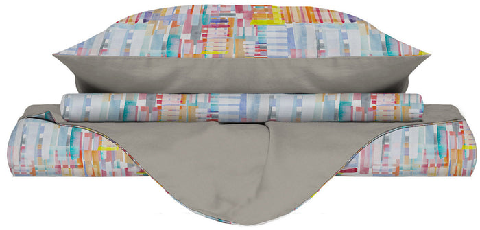 Copripiumino Matrimoniale con Federe Stampato in Microfibra Francis