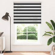 Tenda a Rullo Zebra Nero Larghezza Tessuto 145,9 cm Poliestere 4014297