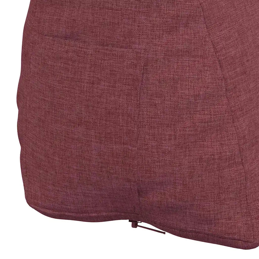 Cuscino per Schiena Rosso Vino 60 x 20 x 50 cm Tessuto
