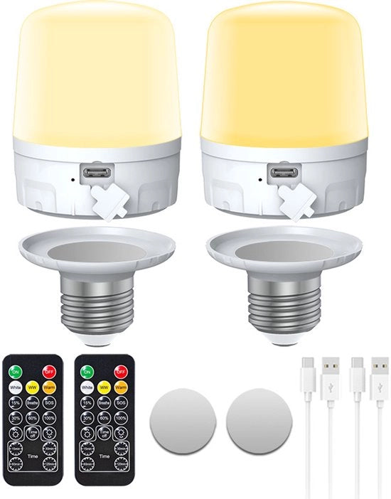 Lampada LED a LED a bassa tensione con controllo a distanza E26 USB-C tre temperatura di colore DC modello 2 in 1