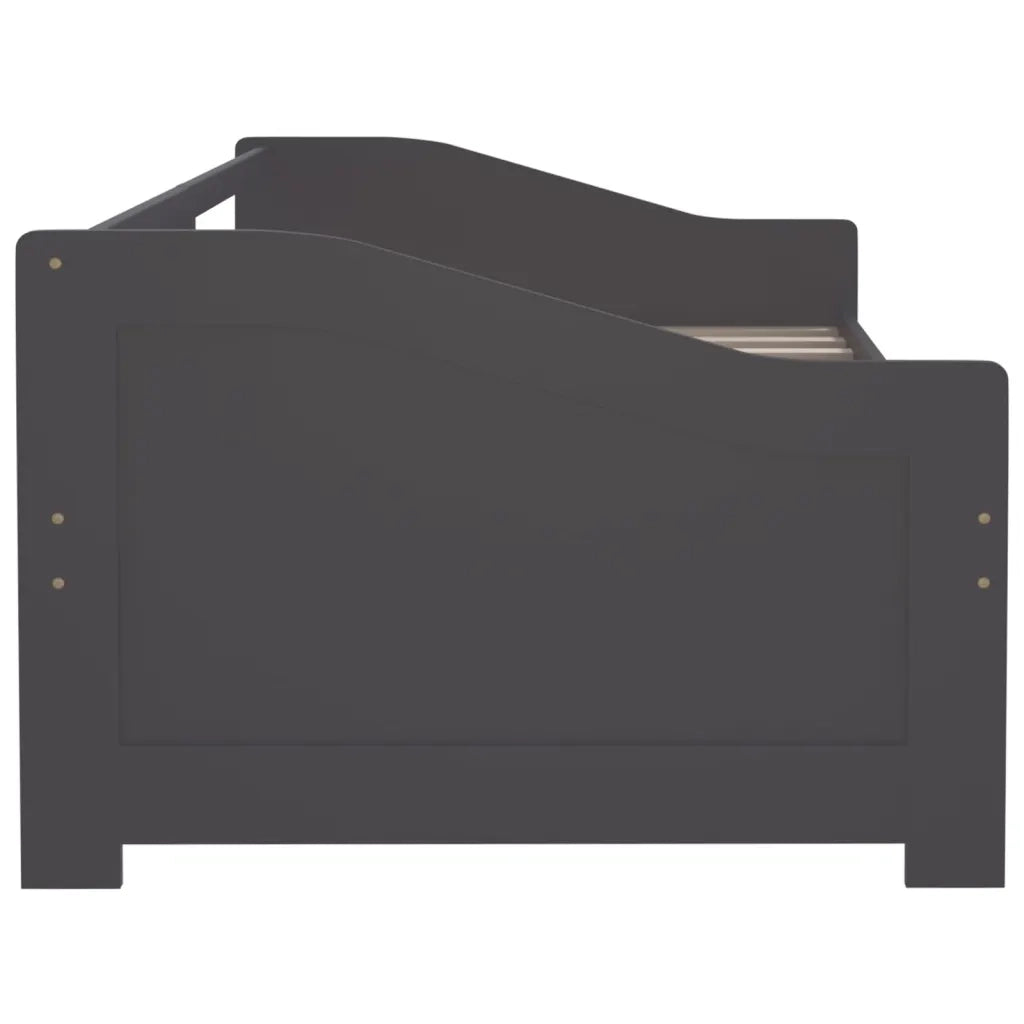Divano letto | Sof¨¤ letto | Letto singolo a 3 Posti Grigio Legno Massello di Pino 90x200cm