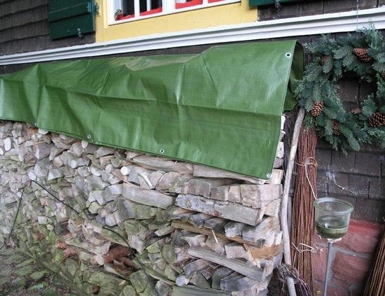 Dekzeil Acquapliggioso in Legno Verde Easy 90g/m² 150x6m - Copertura di Legno per Esterni con Oculi