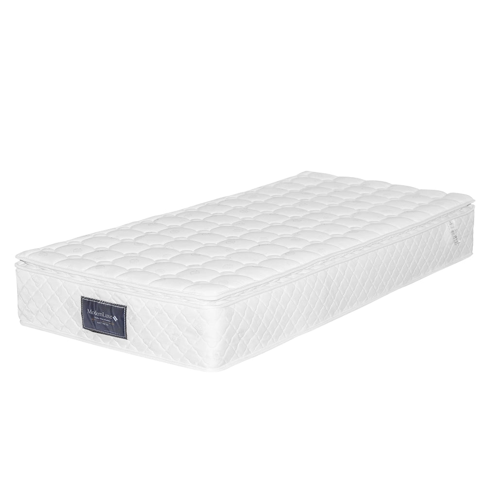 Letto singolo – 90x200 cm – LED testiera regolabile 2 cassetti con materasso – legno grigio