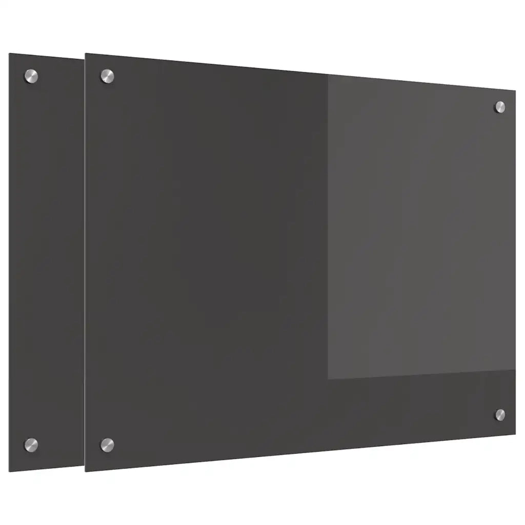 Schienale da cucina 2 pcs Grigio scuro 80 x 60 cm 3415463