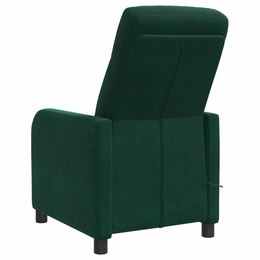 Divano Sedia-Poltrona Massaggiante Verde Scuro Velluto (V)