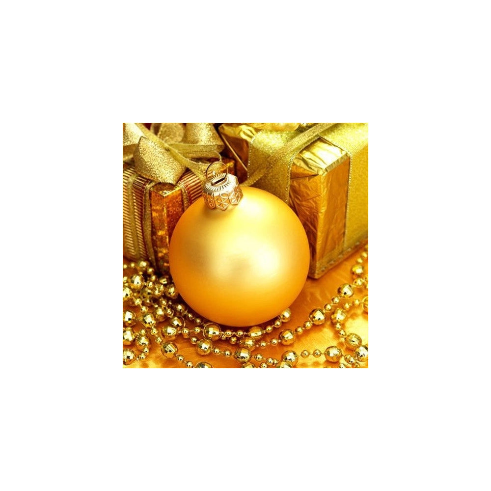 Trade Shop - Confezione 54 Palline Di Natale Colore Oro Gold 6 Cm Addobbo Natalizio -