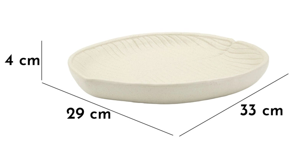 Svuotatasche Stons 33x4x29 cm in Resina Crema