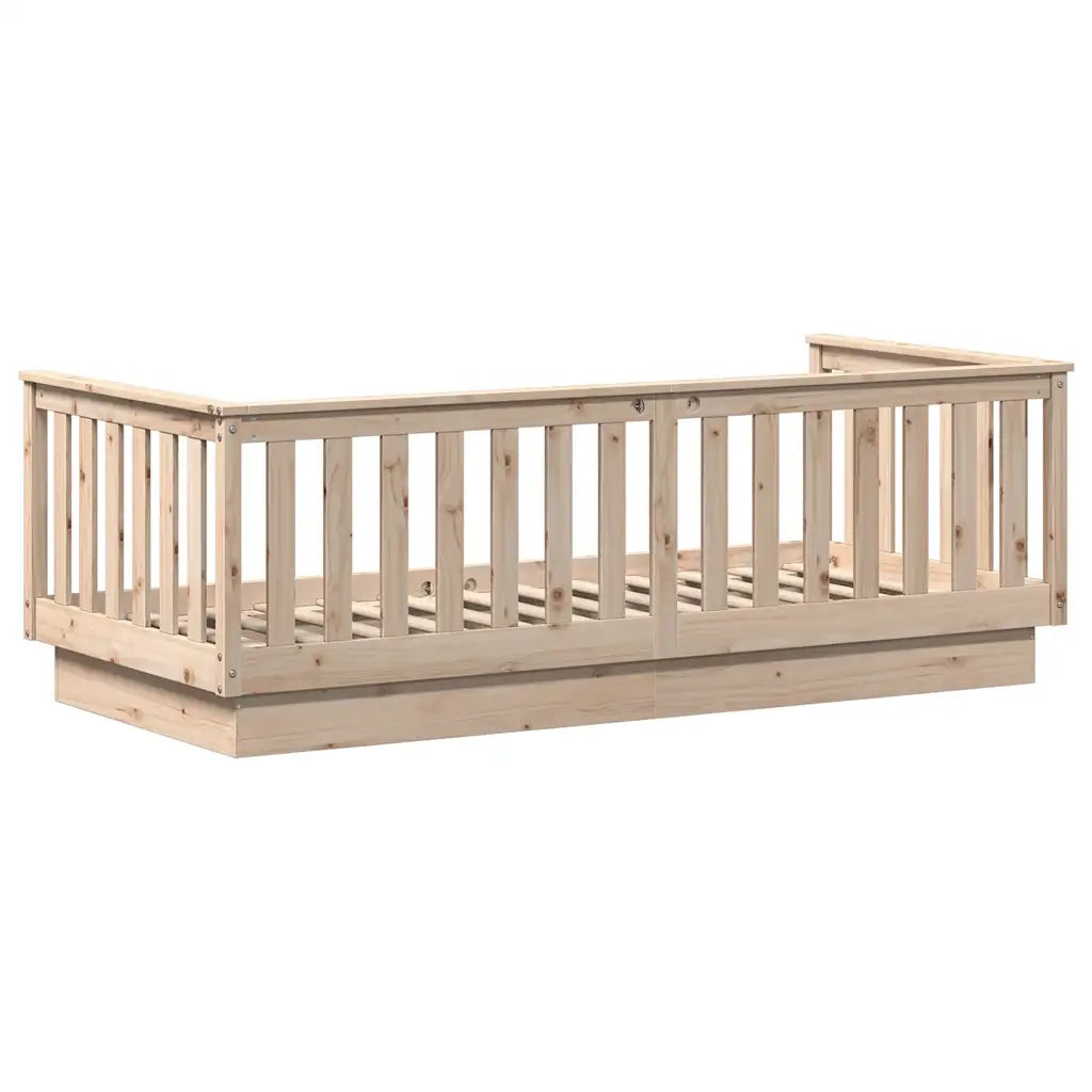 Lettino da giorno senza Materasso 90x200 cm in Legno Massello di Pino 868206