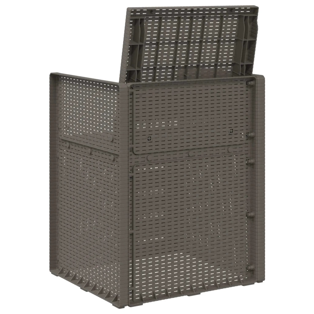 Sedie da pranzo da giardino 2 pcs Grigio Chiaro PP 899964