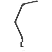 Lampada da scrivania, luminosit¨¤ e colore regolabili, morsetto in metallo, 96 LED, nera