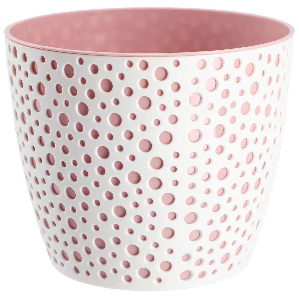 Vaso da fiori KADAX, Vaso da fiori, Vaso da fiori rotondo in plastica, 13 cm, rosa